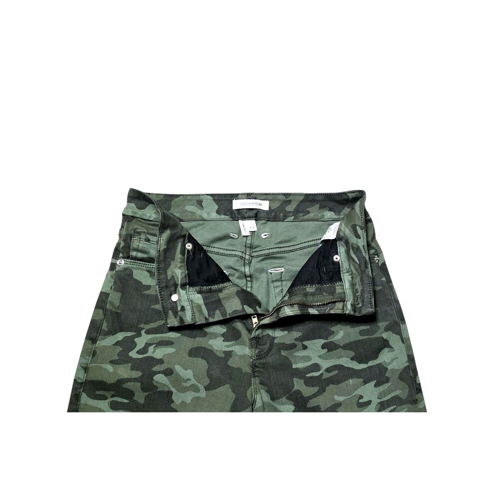 GOOD AMERICAN Women's Good Waist Green Camo Skinny Jeans Sz 10 30 Stretch - Picture 4 of 9